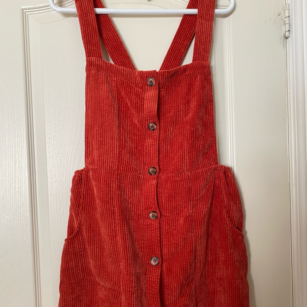 Short corduroy mini dress